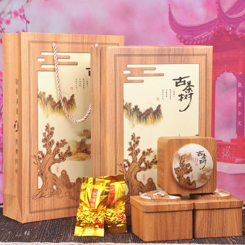 正宗铁观音新茶浓香型茶叶高档木纹礼盒装元旦节日茶叶送人伴手礼