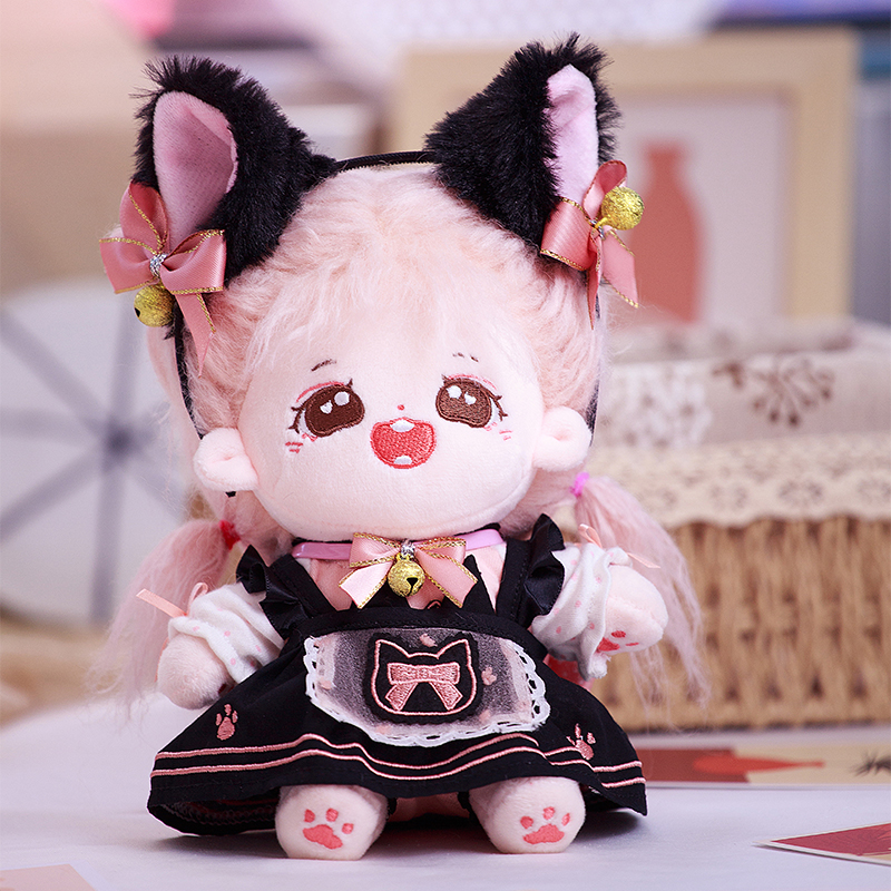 现货包邮【20CM棉花娃衣】猫猫女仆裙.猫妮卡