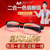 MURDCUN2026款 红绿色弱色盲矫正眼镜局部镀膜眉线镀膜看色盲图