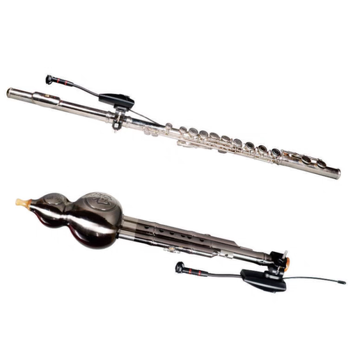 高端二胡笛子葫芦丝无线麦克风话筒户外乐器拾音器咪头便携式充电