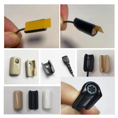 领夹话筒咪头线防蹭卡座防蹭头