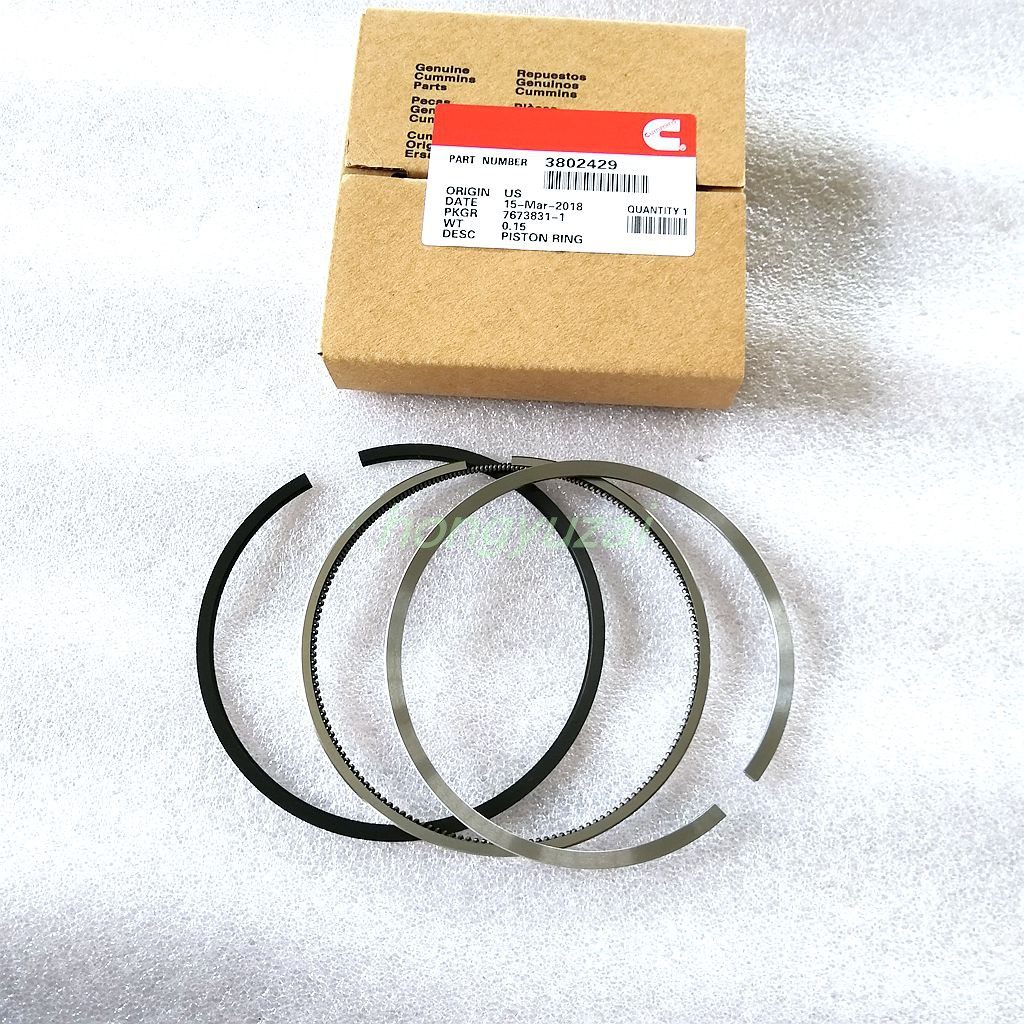 东风康明斯6CT发动机活塞环3802429四配套 上压缩环 油环 DCEC
