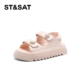 St&Sat 女SSC2115C3K 珍珠魔术贴厚底增高休闲凉鞋 星期六夏季 新款