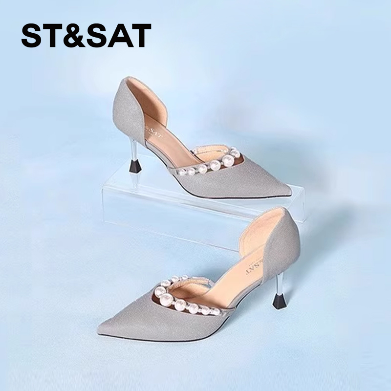 星期六时尚优雅尖头浅口单鞋女