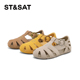 星期六夏季 新款 猪笼鞋 St&Sat 包头平底沙滩罗马凉鞋 女SSD2115W0B