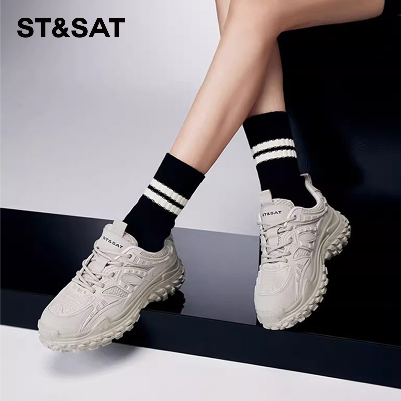 星期六厚底增高休闲老爹鞋