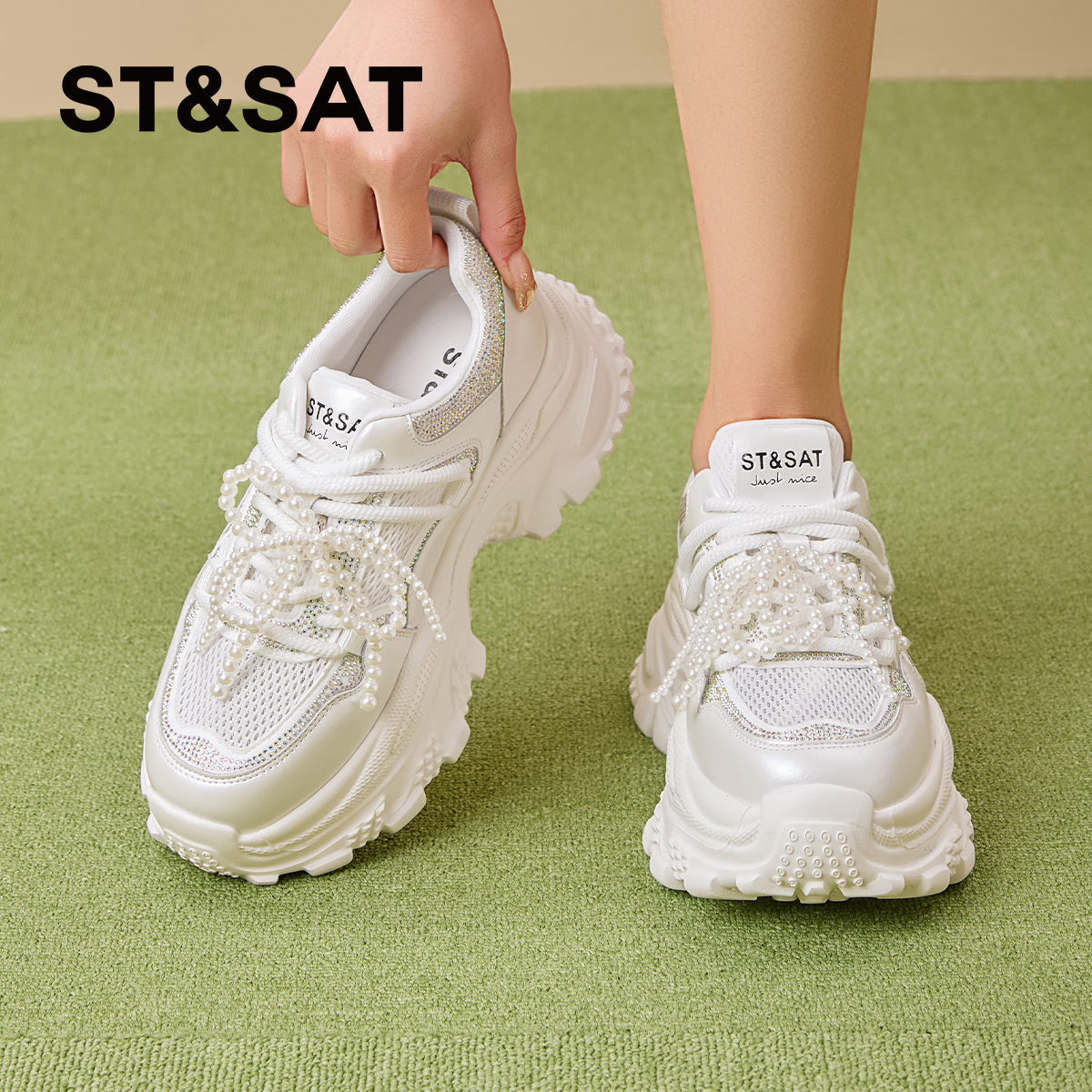 星期六厚底增高休闲老爹鞋