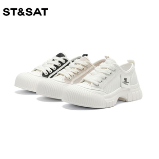 透气网面系带厚底运动休闲鞋 新款 女SS32112D26 星期六夏季 St&Sat