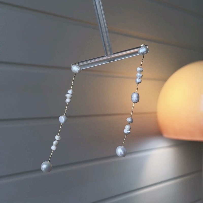 雨一直下 天然淡水珍珠925银长耳线简约蚊香盘耳夹轻奢法风高级感,饰品/流行首饰/时尚饰品新,耳环,淘宝优惠券,粉丝福利购,淘宝优惠卷