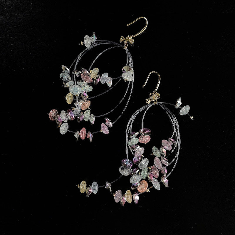 幻彩繁星夸张闪耀水晶超长华丽耳环鱼线串珠耳夹锆石流苏复古耳挂,饰品/流行首饰/时尚饰品新,耳环,淘宝优惠券,粉丝福利购,淘宝优惠卷