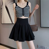 Design-sense cinched pleated skirt, half skirt, women's spring and autumn large-sized high-waisted skirt that covers the belly, puffy skirt, A-line short skirt, umbrella skirt thumbnail 5
