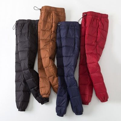 冬季羽绒棉裤女外穿显瘦修身休闲运动裤高腰加厚保暖情侣可穿棉裤