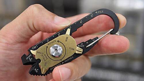 True多功能Utility鑰匙圈Fixr隨身開瓶器20合1維修工具