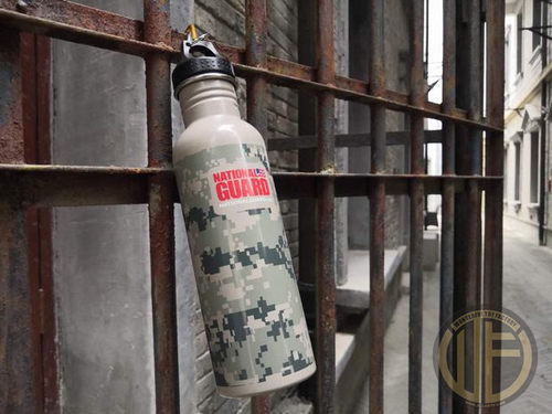 美利堅洋行進口NationalGuard真空不銹鋼戶外運動戰術迷彩水壺