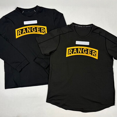 美利坚洋行RANGER训练短袖/长袖 反光条名字识别速干上衣 打底衫