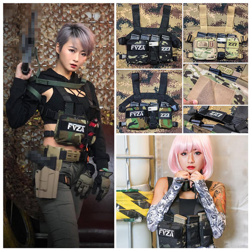 進口灰房訂製版MULTICAM BK火爆大叔同款ARALE RIG M-1戰術胸掛