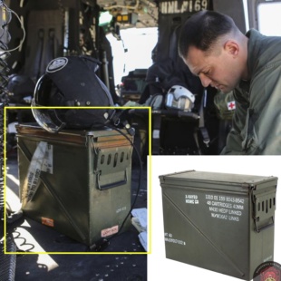 美利坚洋行系统级供弹模组铁箱 M134火神炮弹药箱 收纳箱