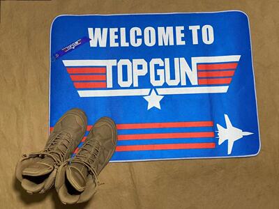 美利坚洋行米国海军飞行武器学校迎宾毯 TOP GUN地毯门垫 90x60cm