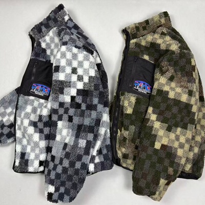 美利坚洋行TaiWan风景特定版棋盘格迷彩保暖外套 轻量级开衫