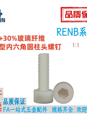 RENB3/4/5/6/8-6/8/10/12/16/20/25/30/35/40树脂内六角螺丝