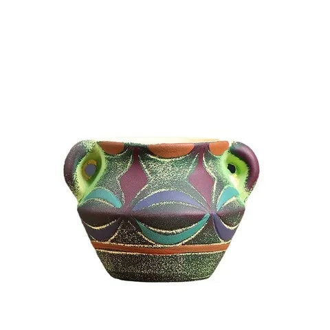 陶瓷复古红陶01素烧多肉花盆清仓直销地中海小号盆,家居饰品,花盆,淘宝优惠券,粉丝福利购,淘宝优惠卷