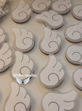 古早韩系ins复古天使翅膀手机气囊支架华为苹果磁吸支架博主同款