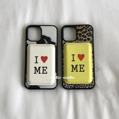 韩系ins时髦个性磁吸卡包古早