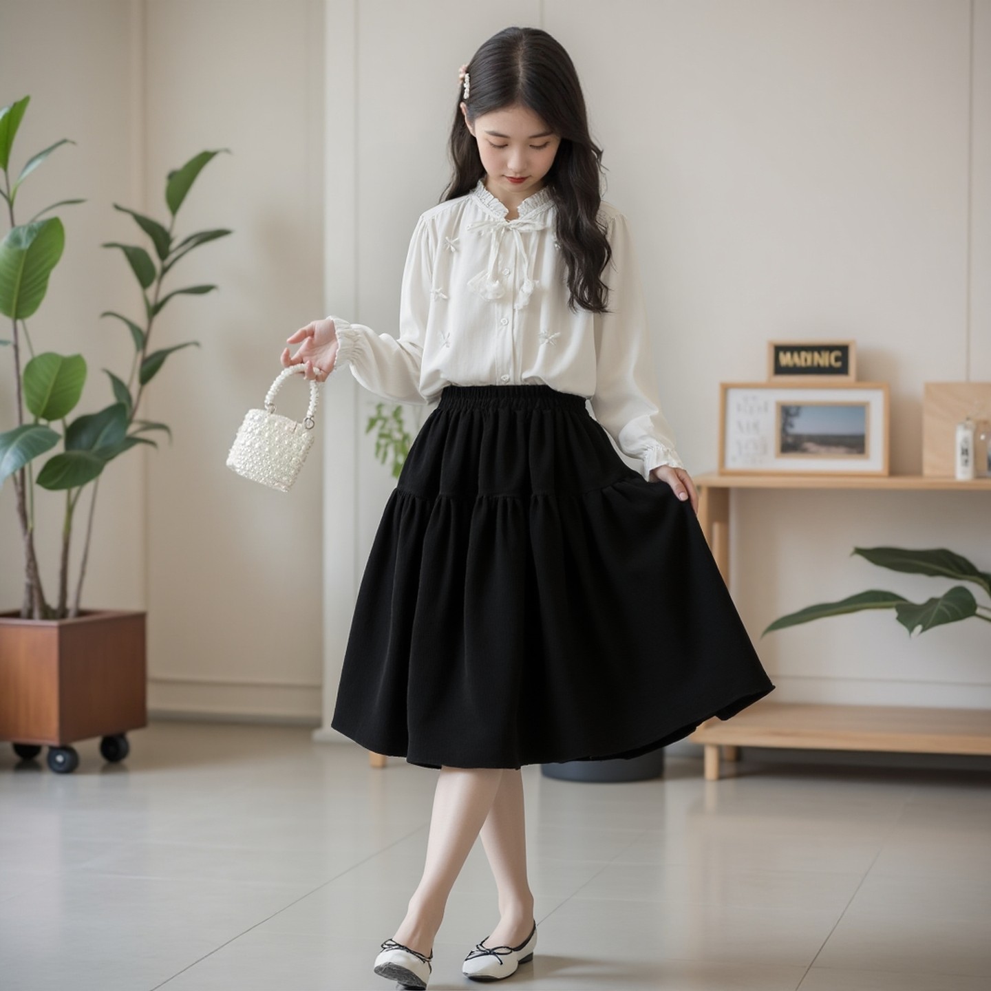 女童白色衬衫小学生薄款纯棉春装立领花边单排扣2026长袖开衫衬衣,童装/婴儿装/亲子装,衬衫,淘宝优惠券,粉丝福利购,淘宝优惠卷