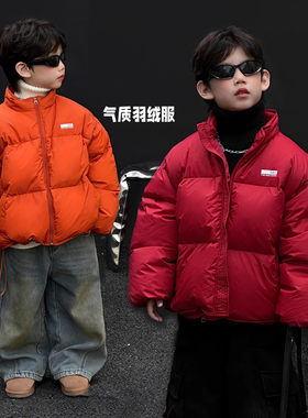 个性保暖儿童个性立领羽绒服