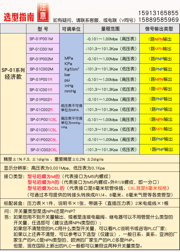 数显压力开关气压表 高压负压表NPN PNP数字电子真空表吸盘机械手