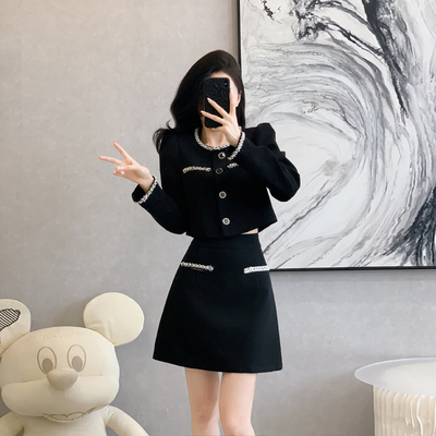 钉珠两件套婷澈涤纶两件套装秋季