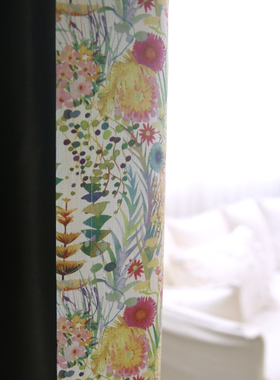 Puglia普利亚 90%遮光度清新田园治愈涤棉窗帘定制卧室阳台客厅