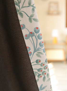 Losinj洛希尼 90%遮光度清新田园美式涤棉窗帘定制卧室阳台客厅