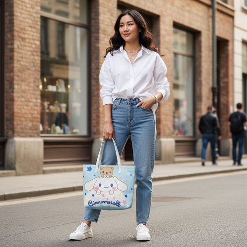 2025新款时尚百搭单肩斜挎包女大耳狗手提包高级感通勤包