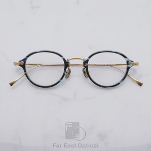 KameManNen万年龟KMN182日本进口手工镜框小圆框高度数进板材纯钛