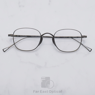 KameManNen万年龟KMN114适合高度数日本进口手工眼镜框纯钛轻舒适