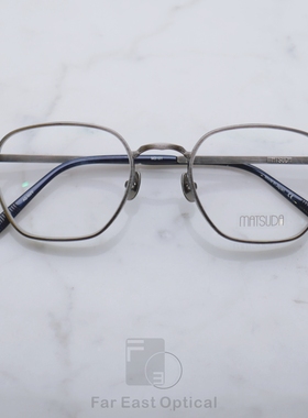 MATSUDA松田日本手工镜框复古纯钛超轻全框大脸眼镜架M3101