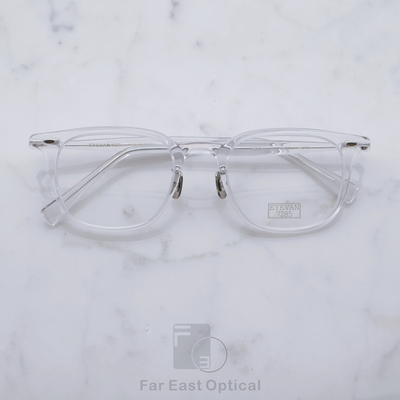 EYEVAN7285眼镜架337日本手工时尚女板材全框眼镜框 潮流透明色男