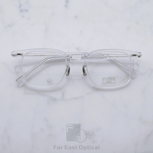 EYEVAN7285眼镜架337日本手工时尚女板材全框眼镜框 潮流透明色男