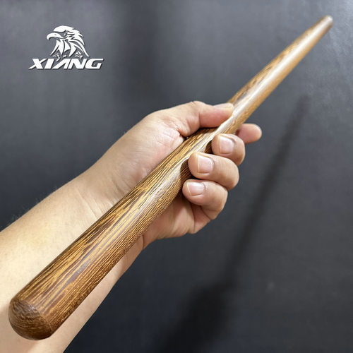 响牌老料红木把玩防身圆木棒短棍