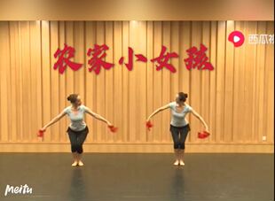 中国舞蹈家协会 第四版中国舞 考级教材视频5级农家小女孩恋之舞