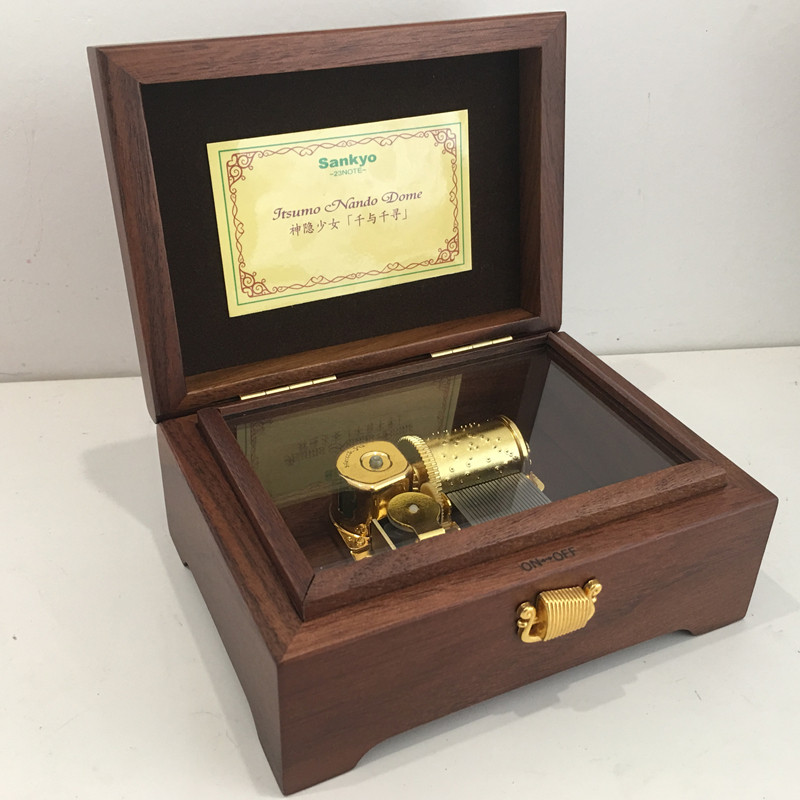 The music box City of sky Sankyo Music box woodiness Spirited Away originality girl student birthday gift customizedin the Home accessories , Decorative items , Music Box  category - from Buy2taobao.com to provide professional Taobao agent buy service