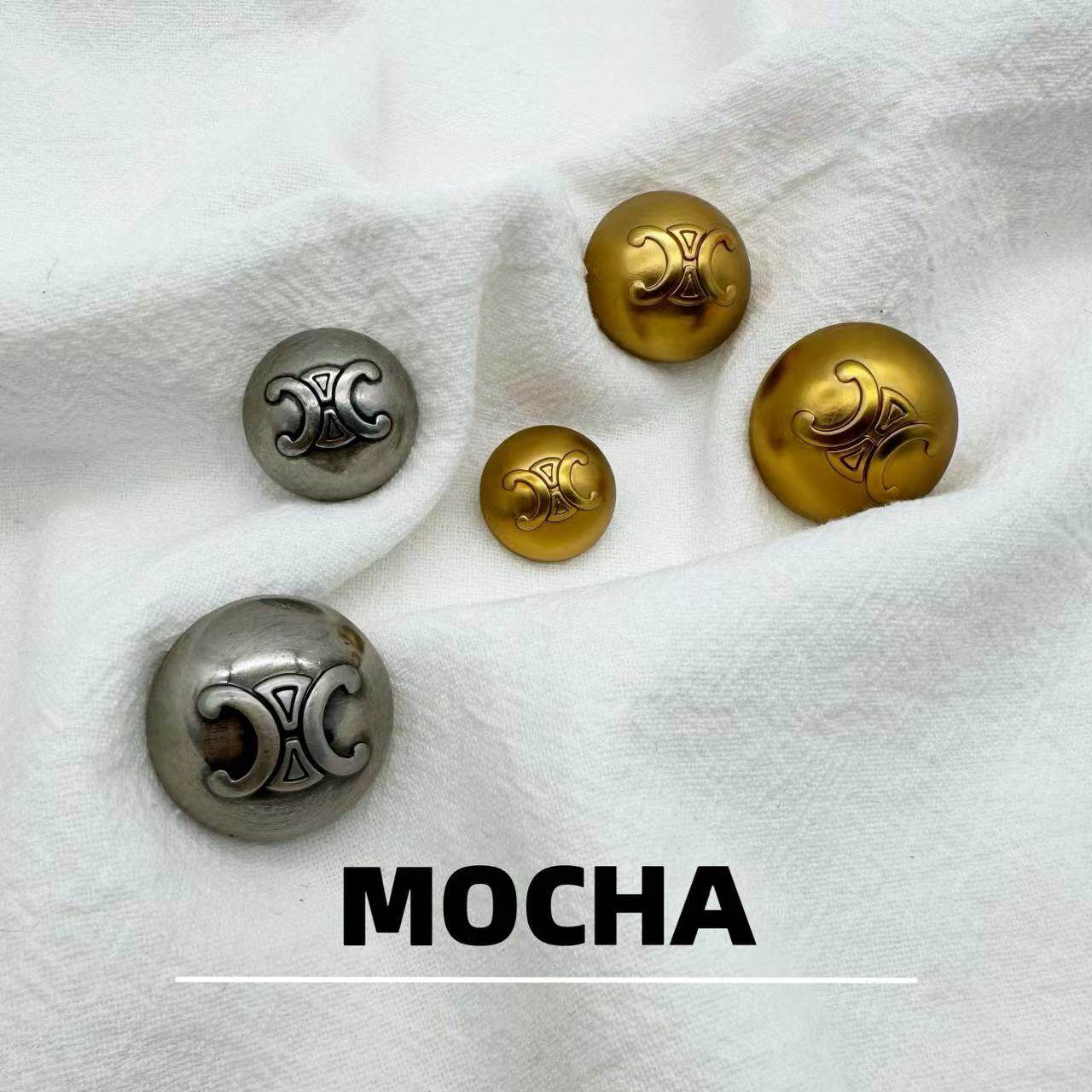 MOCHA双C蘑菇型手缝扣 外套大衣皮草辅料