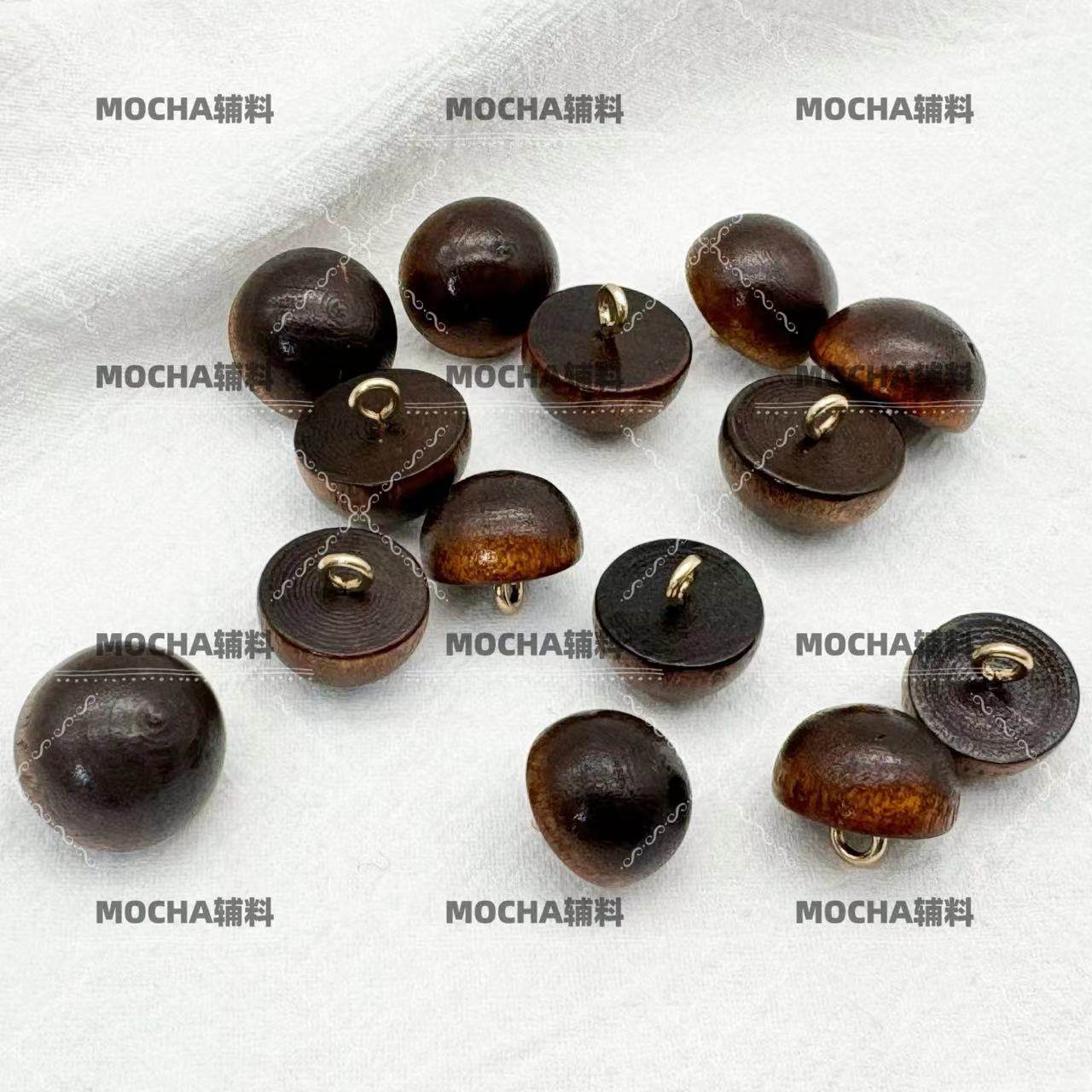 MOCHA质感木纹蘑菇木头扣 大衣皮草外套装饰皮畔辅料,纺织面料/辅料/配套,服装纽扣,淘宝优惠券,粉丝福利购,淘宝优惠卷