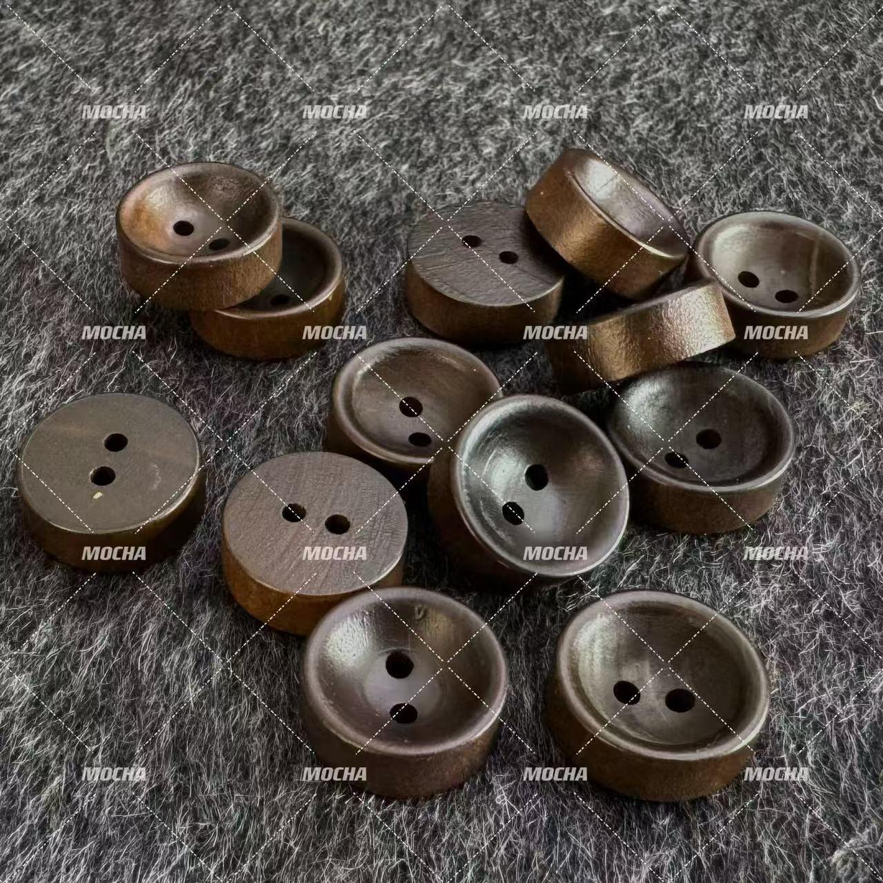 复古风木头扣子棉麻开衫风衣外套衬衫纽扣子棉麻开衫风衣西服扣子