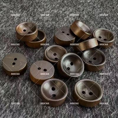 复古风木头扣子棉麻开衫风衣外套衬衫纽扣子棉麻开衫风衣西服扣子