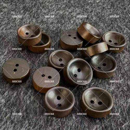 复古风木头扣子棉麻开衫风衣外套衬衫纽扣子棉麻开衫风衣西服扣子