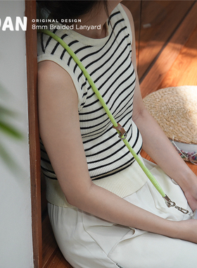 SDAN多功能手机挂绳挂脖绳腕带古青绿复古系列手机壳编织绳[是旦]