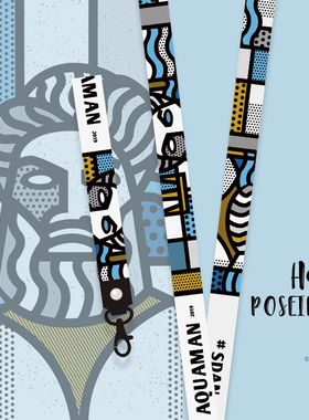 SDAN海王波塞冬手机挂绳挂脖子防丢手腕绳结实耐用钥匙扣欧美挂件