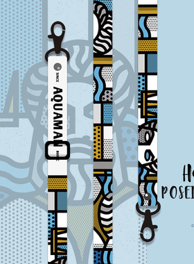 SDAN波塞冬可调节长度斜挎绳手机壳挂绳挂脖防丢微单相机肩带